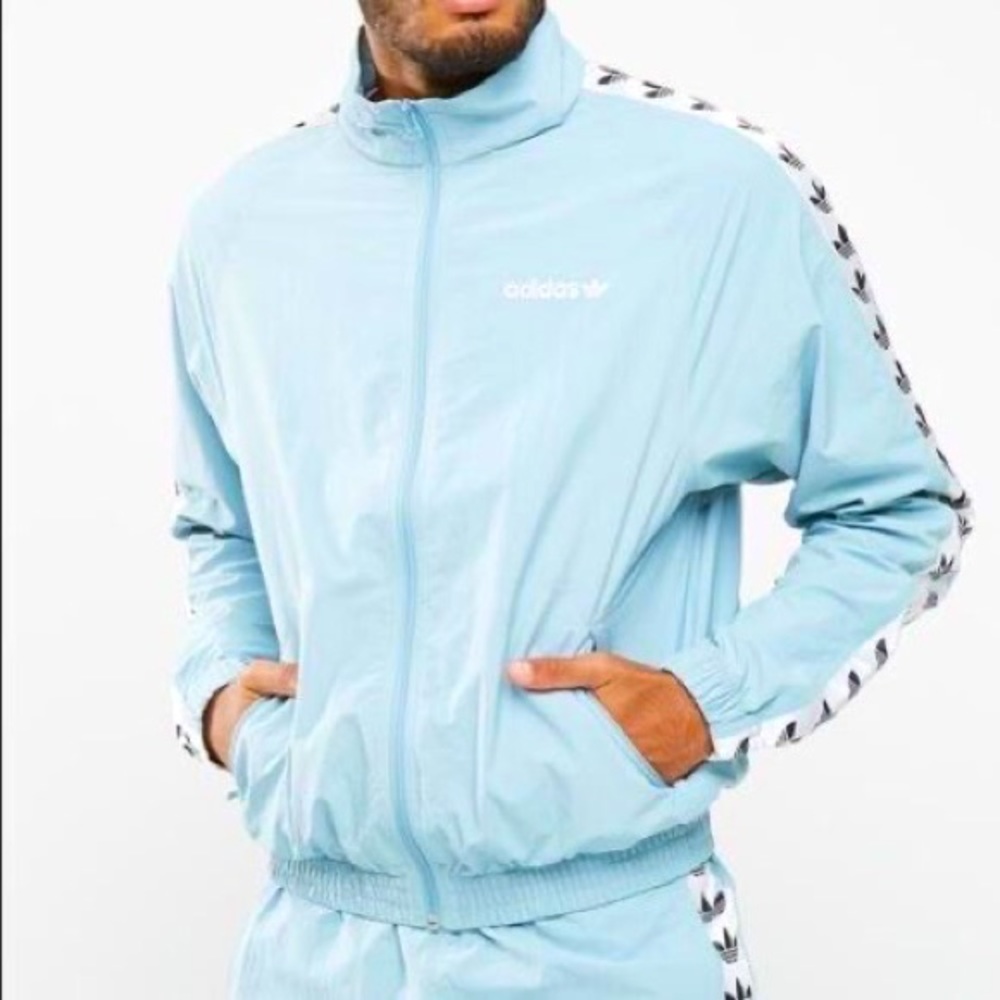 adidas TNT Wind Top Jacket CE4825 Ash Green NWT - Large